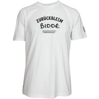 Spirit of Hamburg Biobaumwoll T-Shirt mit Spruch „ZURÜCKBLEIM BIDDE“