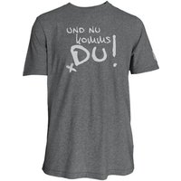 Spirit of Hamburg Biobaumwoll T-Shirt mit Spruch „Und nu kommst Du!“