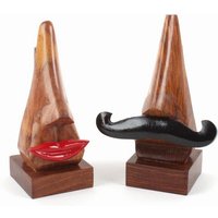El Puente Brillenhalter "Mr. und Ms. Nose", 2er-Set