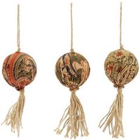 El Puente Deko-Anhänger "Kalamkari", 3-er Set