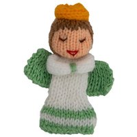 El Puente Gestrickte Fingerpuppe "Engel"