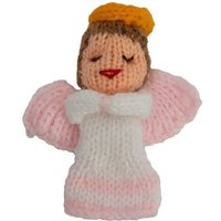 El Puente Gestrickte Fingerpuppe "Engel"