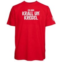 Spirit of Hamburg Biobaumwoll T-Shirt mit Spruch „Ich bün krall un’ kregel“