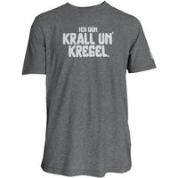 Spirit of Hamburg Biobaumwoll T-Shirt mit Spruch „Ich bün krall un’ kregel“