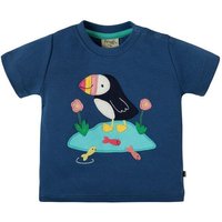 Frugi T-Shirt Papageientaucher in marineblau