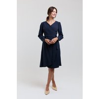 AYANI Sophie Wickelkleid aus TENCEL | Elegantes Business- & Sommerkleid mit Puffärmeln
