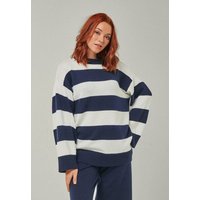 YOU LOOK PERFECT 100% Merino Blockstreifen Pullover "Felia"