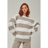 YOU LOOK PERFECT 100% Merino Blockstreifen Pullover "Felia"