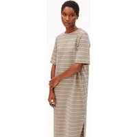 ARMEDANGELS XELINAA FINE STRIPE Damen Heavyweight Jerseykleid aus recyceltem Baumwoll Mix