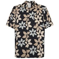 KnowledgeCotton Apparel Kurzärmeliges Hemd mit Blumenprint aus Tencel