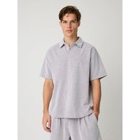 KnowledgeCotton Apparel Kurzarm Cordhemd aus Bio-Baumwolle