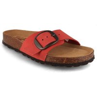 Tuffeln Leder-Pantolette Fehmarn mit weichem Kork-Fußbett Einschnaller-Sandalen