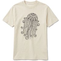 vis wear Yoga Qualle - Göttin im Ozean - Pure Natural Bio Baumwolle Shirt - Front Print