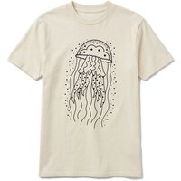 vis wear Qualle - Göttin im Ozean - Pure Natural Bio Baumwolle Shirt - Front Print
