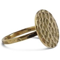 ting goods Ring gehämmert, Messing oder Sterling Silber