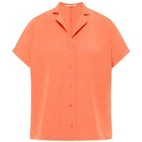 LANIUS Kurzarmbluse aus Tencel und Leinen