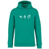 Greenspired Basic Bio Unisex Hoody Nr. 4 Three Owls 350g/m² XXS - 3 XL