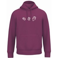 Greenspired Basic Bio Unisex Hoody Nr. 4 Three Owls 350g/m² XXS - 3 XL