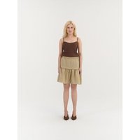 AmourLinen Gerafftes Leinenrock RAVENA