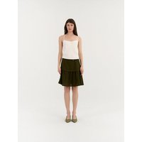 AmourLinen Gerafftes Leinenrock RAVENA
