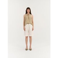 AmourLinen Klassische Leinen-Shorts LEONA
