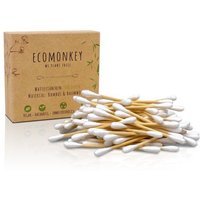 ECOMONKEY® Bambus Wattestäbchen | Nachhaltig & Plastikfrei