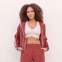 Jaya EMMA - Damen - Trainingsjacke aus Frottee -Biobaumwolle und recyceltem Polyeste