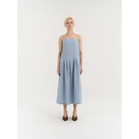 AmourLinen Plissiertes Leinenkleid SARAH