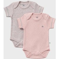 OrganicEra Bio-Kurzarm Babybodys für Neugeborene, 2-teiliges Set
