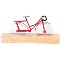 El Puente Pizzaschneider "Bike" im Holzblock