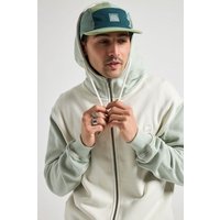 Trendsplant Color Block Zip Hoodie Sea Glass