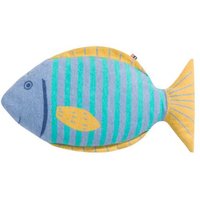 David Fussenegger Großes Kissen „Fisch“, 30 x 45 cm aus Recycling-Baumwolle