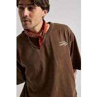 Trendsplant Bench Oversized T-Shirt Saddle Brown