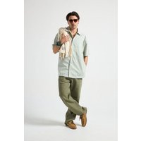 Trendsplant Mechanic Box Seaqual®Yarn S/S Shirt Green Stripes