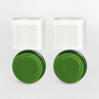ALEXASCHA Geometrische Statement Ohrringe aus Glas | Bauhaus Design | 16 Farbkombinationen