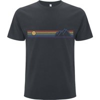 Spreecult Retro Berge und Sonne - Bio und Fair - Männer Unisex Shirt