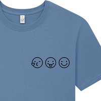 Spreecult Smile - Bio und Fair - Männer Unisex T-Shirt - Smiley Emoji Shirt