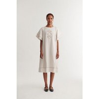 Basic Apparel Leinenkleid Arina moonbeam