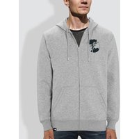 little kiwi Herren Hoodie, "Auf der Spitze", Heather Grey