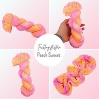 Sternchenwolke High Twist Merinowolle "Peach Sunset"