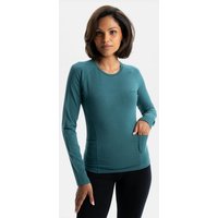 VIDAR Sport Damen Natural Tight Longsleeve | Deep Sea Green