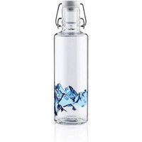 soulbottles Trinkflasche Alpenblick • 600 ml • Glasflasche Made in Germany • 100 % plastikfrei, auslaufsicher & mit praktischem Bügelverschluss • Ideal für Büro, Schule & Zuhause