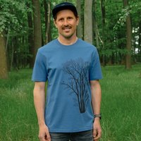 Cmig Herren T-Shirt Erle mit Elster / T-Shirt mit Baum
