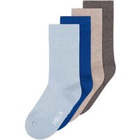 MELA 4 Paar Ripp-Socken aus Biobaumwoll-Mix