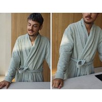 Bademantel Mini Dots "Yumeko" aus Bio-Baumwolle