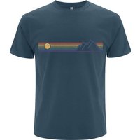 Spreecult Retro Berge und Sonne - Bio und Fair - Männer Unisex Shirt