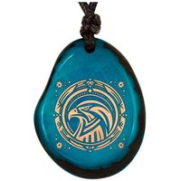 TÜRKISE Tagua-Kette mit graviertem Tieranhänger – | Simaru