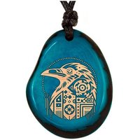 TÜRKISE Tagua-Kette mit graviertem Tieranhänger – | Simaru