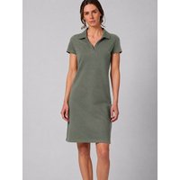 HempAge Kurzarmkleid mit Polokragen Hanf/Biobaumwolle