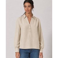 HempAge Damen Schlupfbluse Hanf/Biobaumwolle Normal Fit